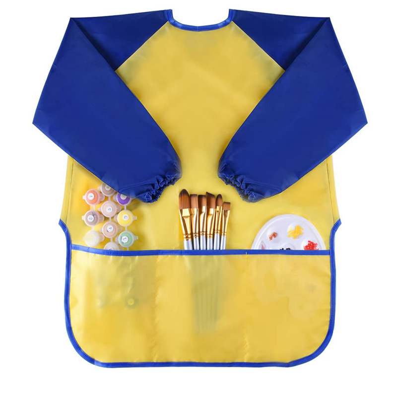 Baby Food Apron - 아기 소년 소녀 먹이 턱받이 긴