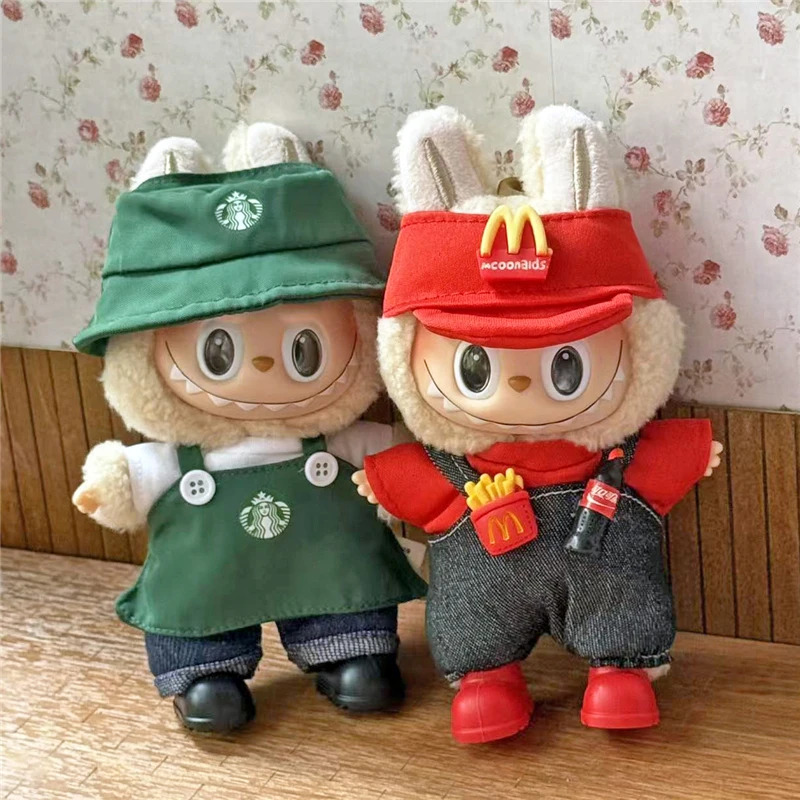 Baby Food Apron - Labubu 인형 용 작업복 복장 의류