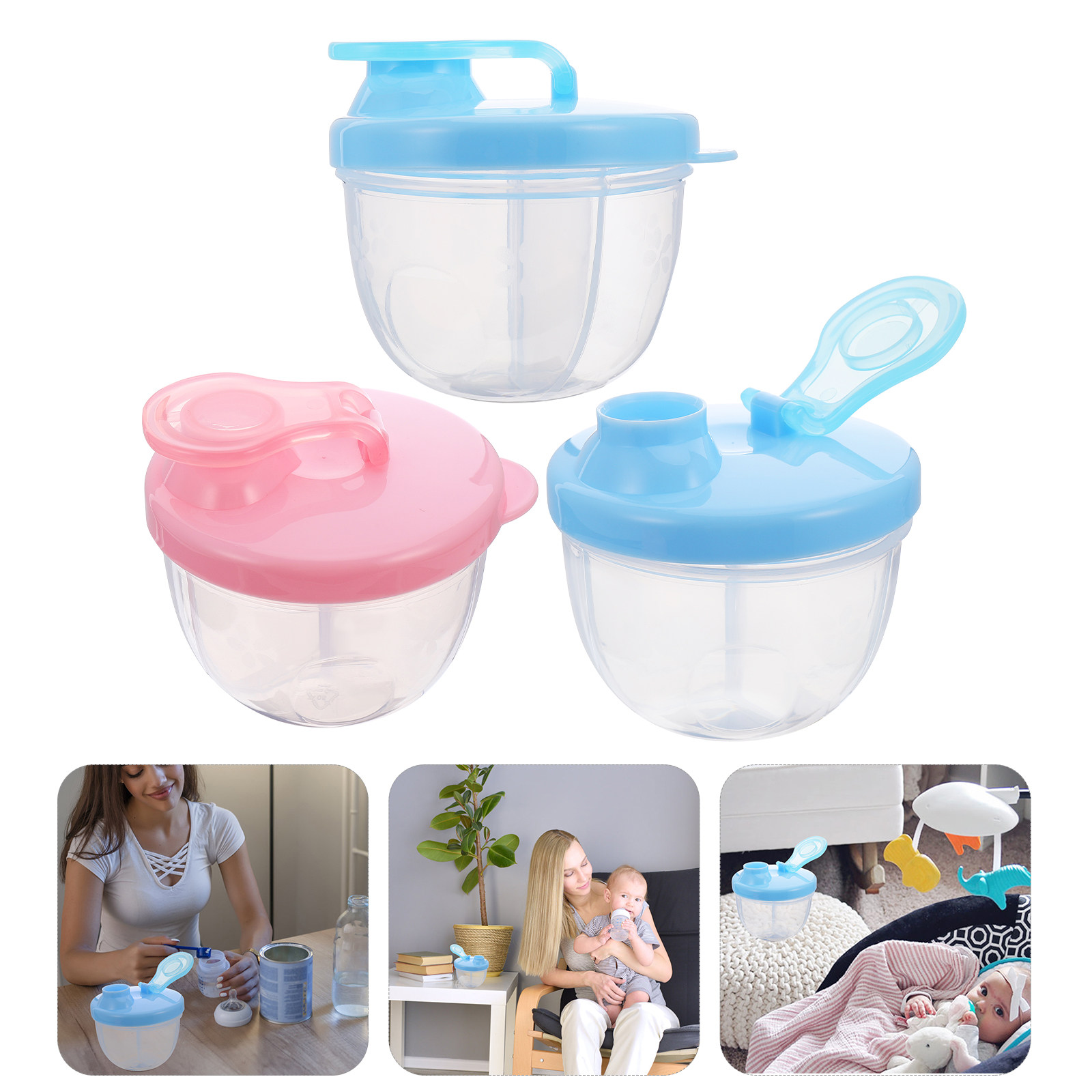 Baby Food Quality - 3Pcs 우유 분말 용기 고품질 PP