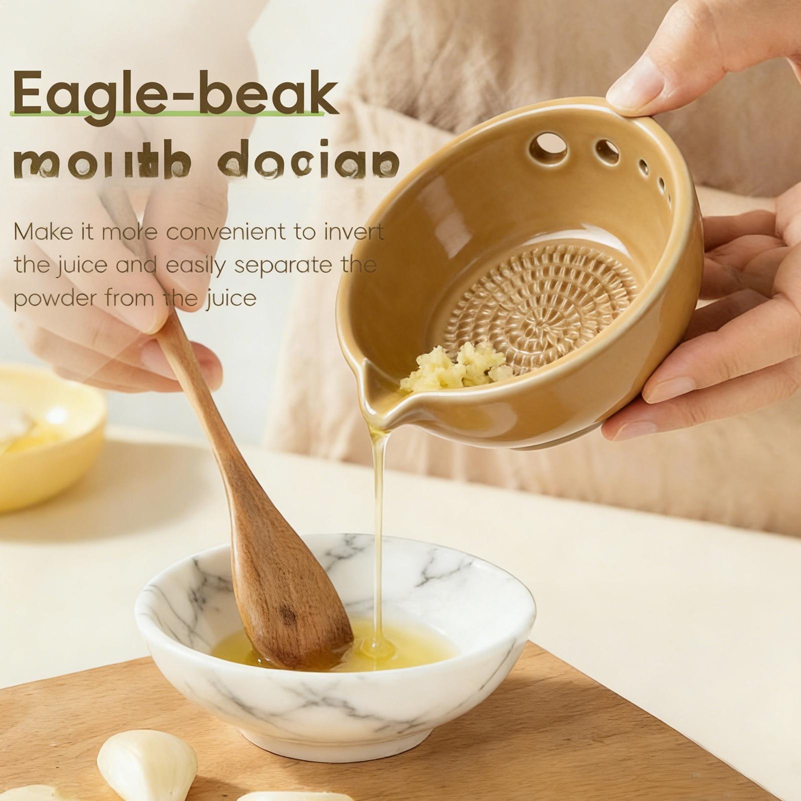 Baby Food Grater - 배수구가 있는 5가지 크기의 구멍이 있는