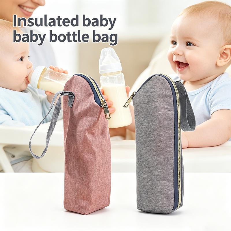 Baby Food Pouches - 휴대용 아기 젖병 보온 가방, 지퍼가