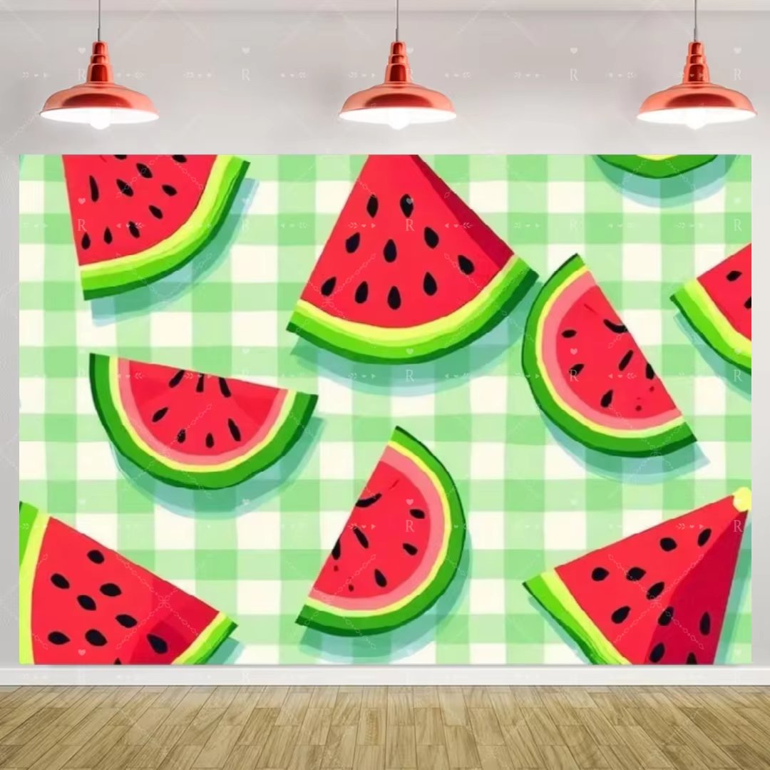    만화 수박 테마 생일 파티 장식 배경 여름 과일 - Baby Food Fruits 리뷰 및 가격