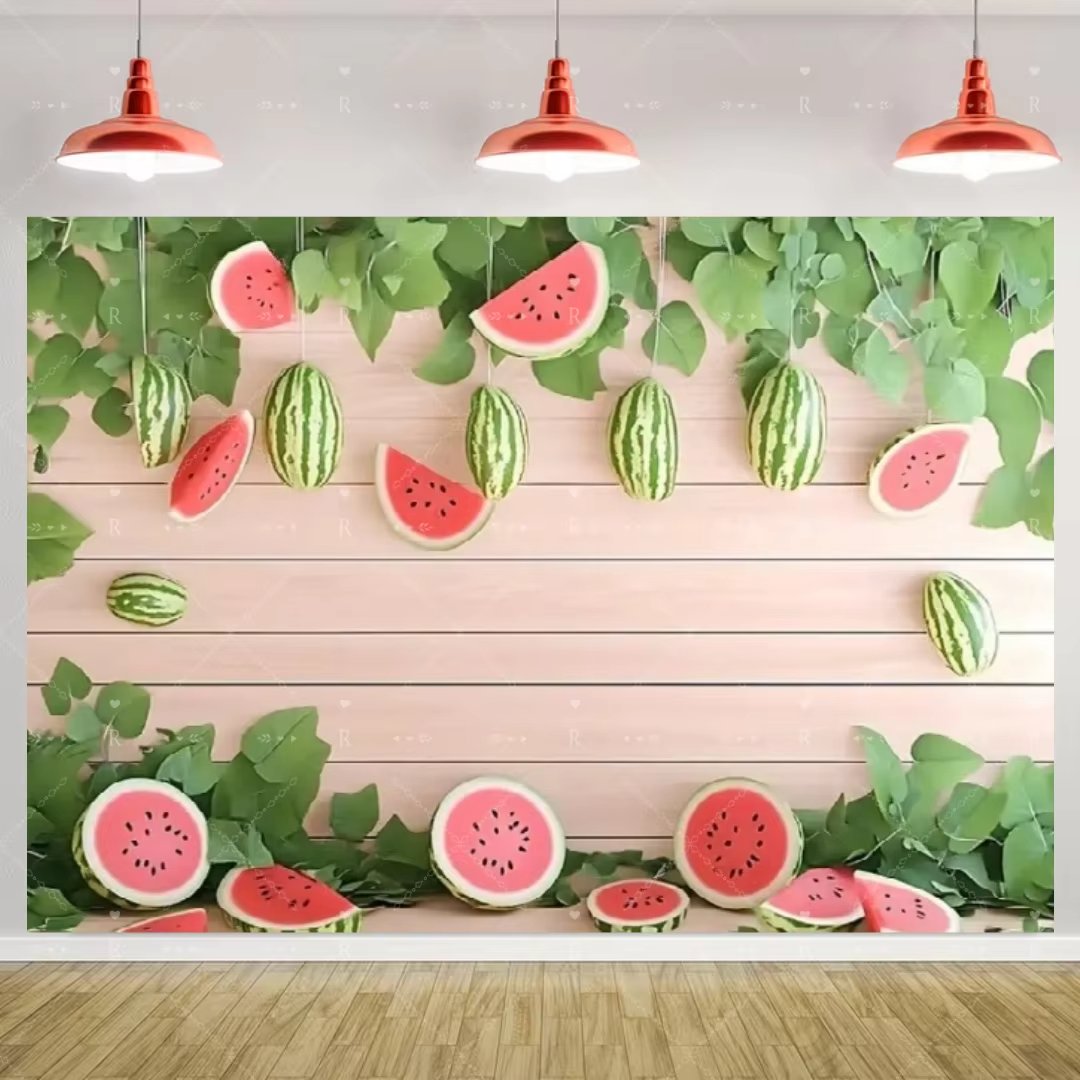   만화 수박 테마 생일 파티 장식 배경 여름 과일 - Baby Food Fruits 리뷰 및 가격
