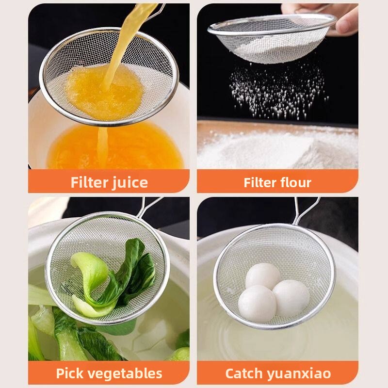 스테인리스 스틸 미세망 스트레이너 스푼, 밀가루, 주스 - Baby Food Strainer 리뷰 및 가격