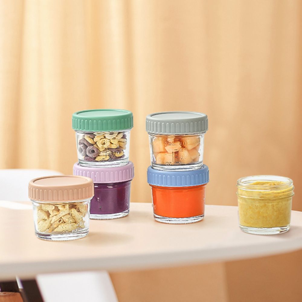 6개들이 메이슨 유리병 이유식 병 뚜껑 포함 재사용 가 - Baby Food Jars 리뷰 및 가격