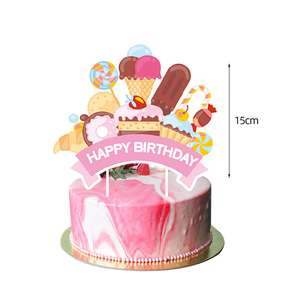 도넛 케이크 장식 해피 버스데이 케이크 토퍼 여자 아기 - Baby Food Year Old 리뷰 및 가격