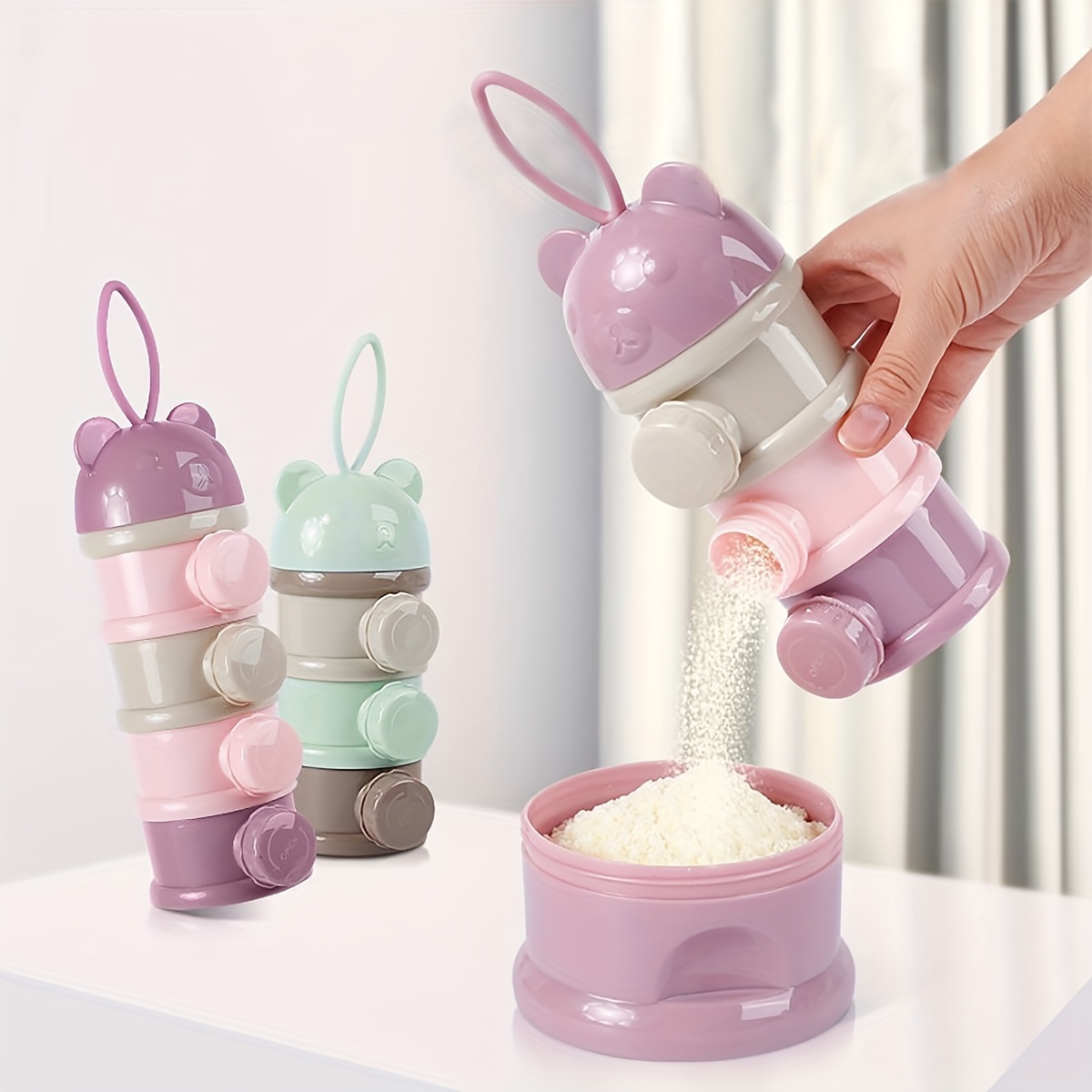스트랩이 있는 대용량 아기 분유 용기, 분유 디스펜서, - Baby Food Jars 리뷰 및 가격