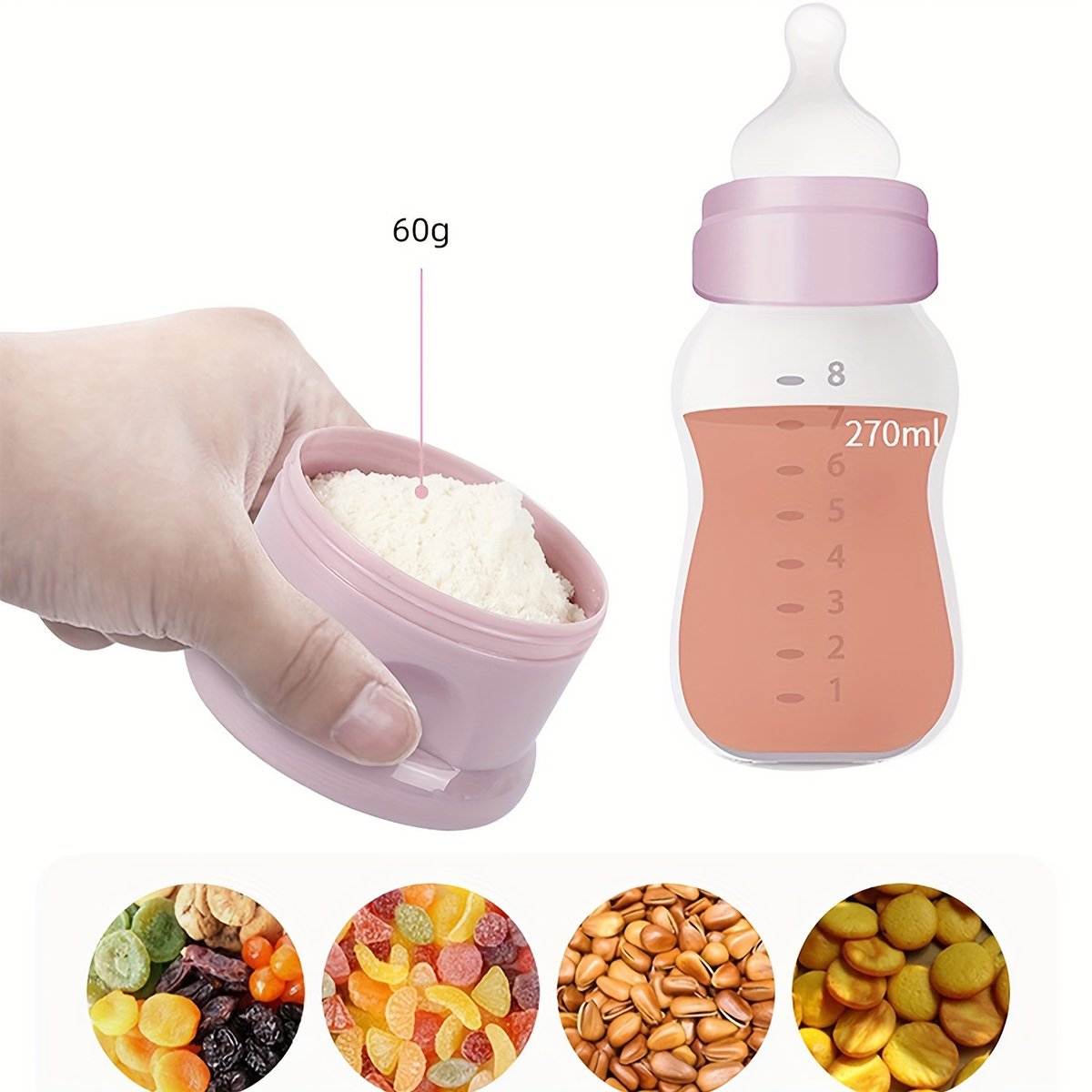 스트랩이 있는 대용량 아기 분유 용기, 분유 디스펜서, - Baby Food Jars 리뷰 및 가격