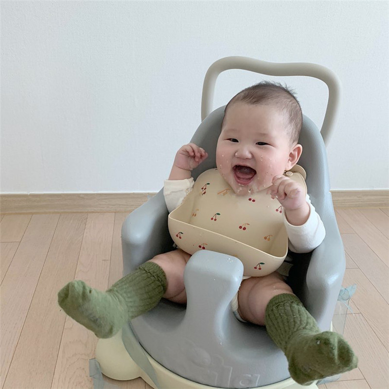 한국 INS 스타일 방수 부드러운 실리콘 아기 턱받이, - Baby Food Quality 리뷰 및 가격