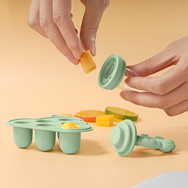 2pcs/1pc 뚜껑이있는 미니 베이비 과일 야채 냉동 - Baby Food Fruits 리뷰 및 가격