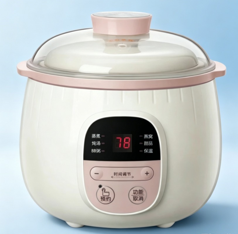 0.8L 아기용 죽 제조기 자동 세라믹 찜솥 200W  - Baby Food Steamer 리뷰 및 가격