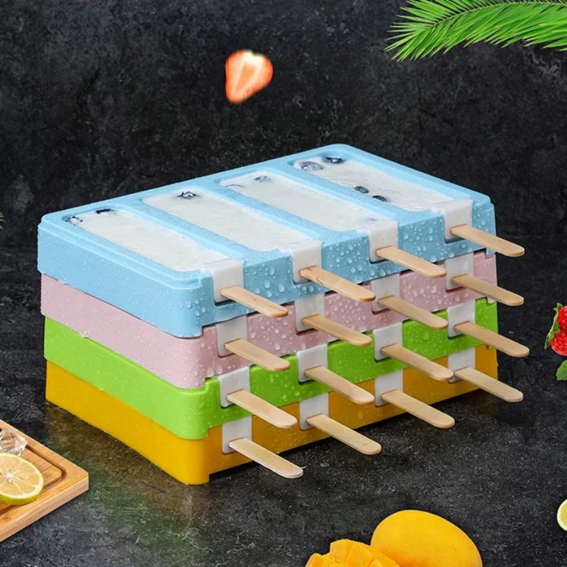 사각형 타원형 식품 등급 아이스크림 아이스시클 몰드,  - Baby Food Quality 리뷰 및 가격