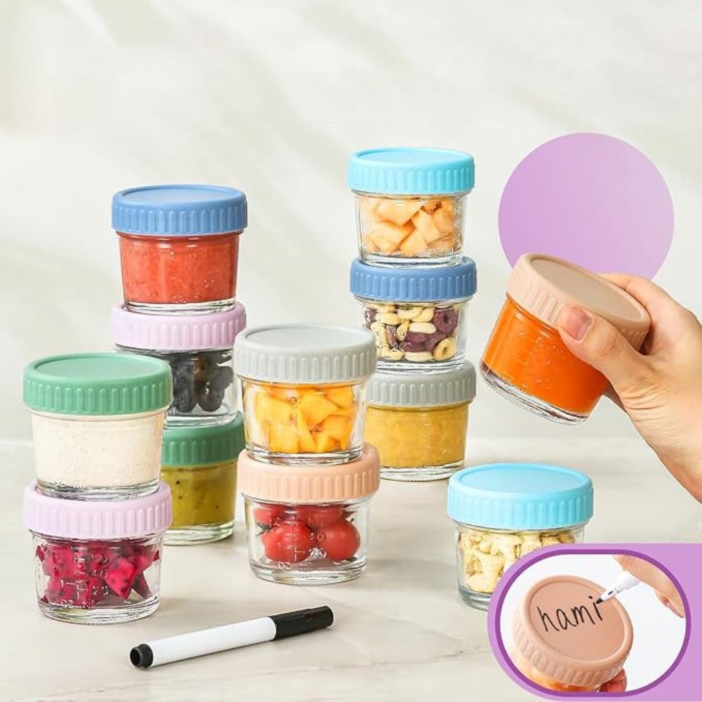 6개입 메이슨 유리병 유아식 병 뚜껑 포함 재사용 가능 - Baby Food Jars 리뷰 및 가격