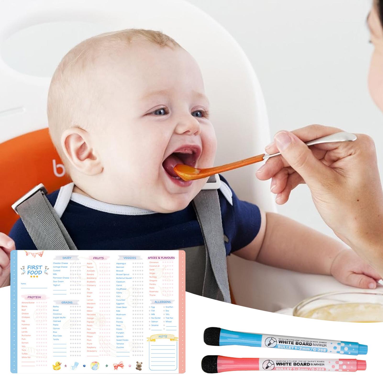 아기 첫 음식 체크리스트 자석 재사용 가능한 이유식 추 - Baby Food Weaning 리뷰 및 가격