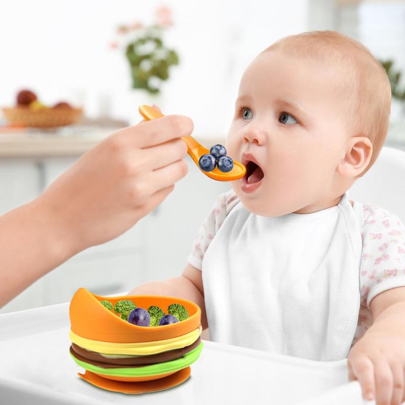 실리콘 아기 식기 세트, 흡착식 유아용 식판, 이유식기 - Baby Food Weaning 리뷰 및 가격