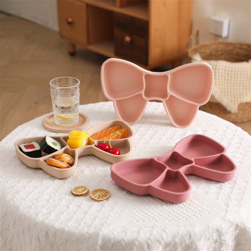 아기 실리콘 식사 접시 나비매듭, BPA 프리 실리콘  - Baby Food Tray 리뷰 및 가격
