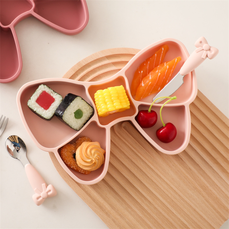 아기 실리콘 식사 접시 나비매듭, BPA 프리 실리콘  - Baby Food Tray 리뷰 및 가격