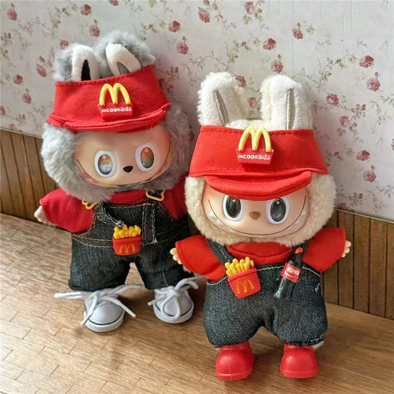 Labubu 인형 용 작업복 복장 의류 패스트 푸드 감 - Baby Food Apron 리뷰 및 가격