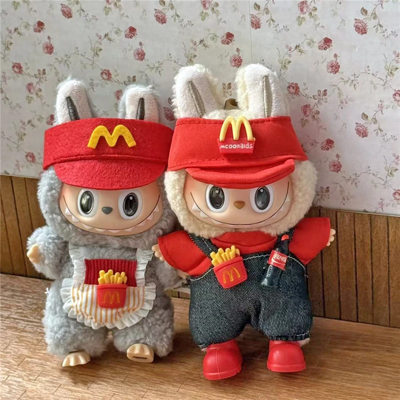 Labubu 인형 용 작업복 복장 의류 패스트 푸드 감 - Baby Food Apron 리뷰 및 가격