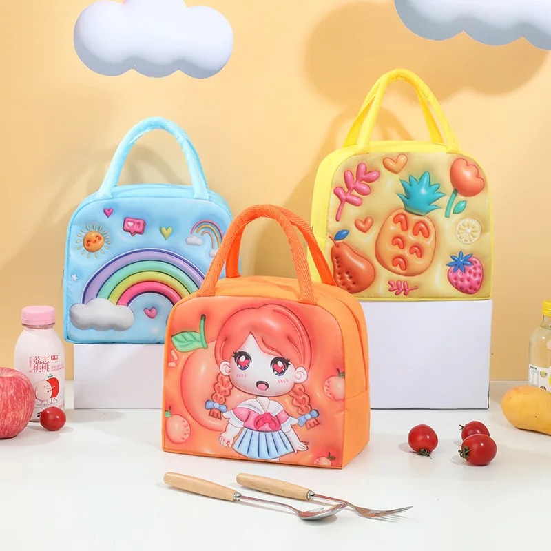 어린이 도시락 가방 3D 만화 음식 보관 가방, 아이들 - Baby Food Fruits 리뷰 및 가격