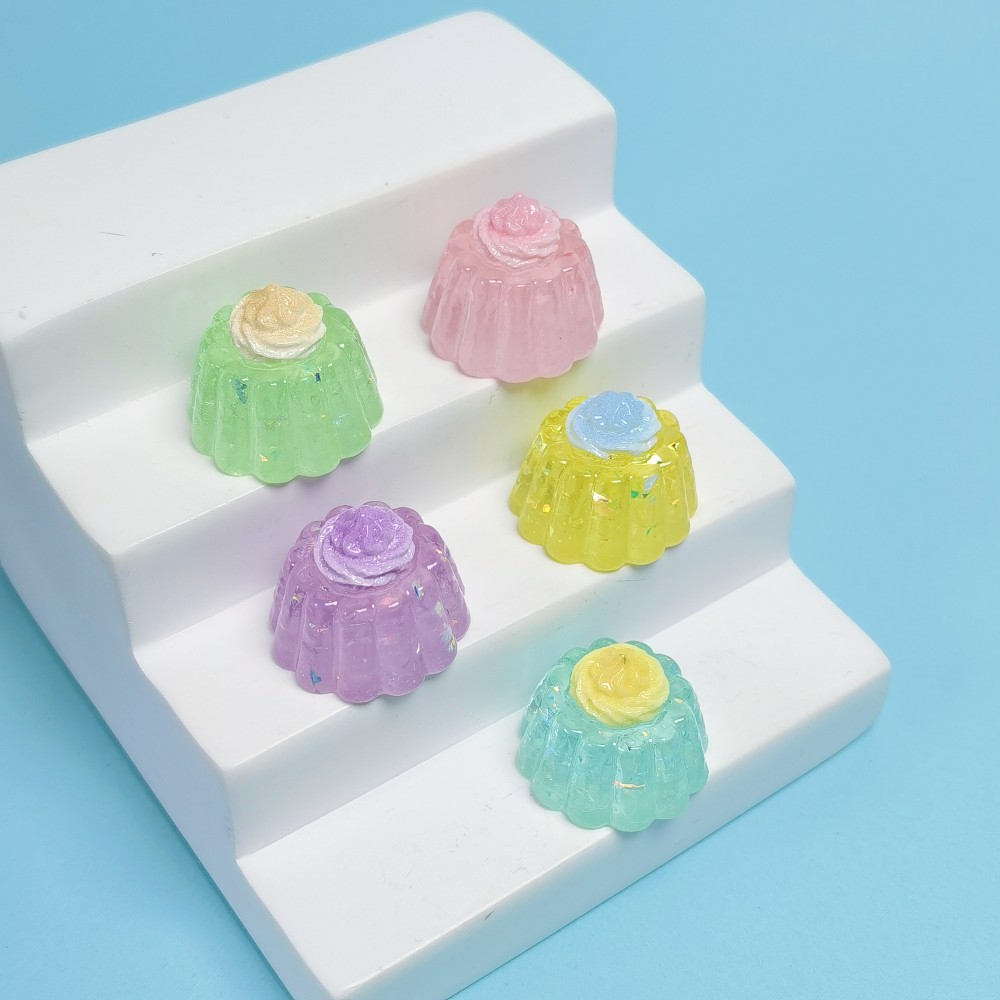 미니어처 스팽글 크림 젤리 케이크 레진 장식품 DIY  - Baby Food Jelly 리뷰 및 가격