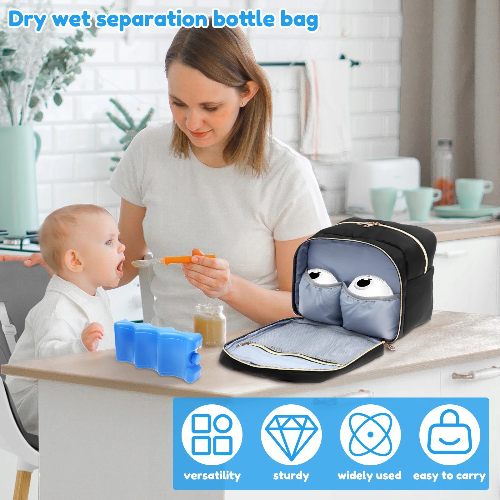 아이스팩과 방수 매트가 포함된 휴대용 모유 저장 가방, - Baby Food Zip Lock Bag 리뷰 및 가격