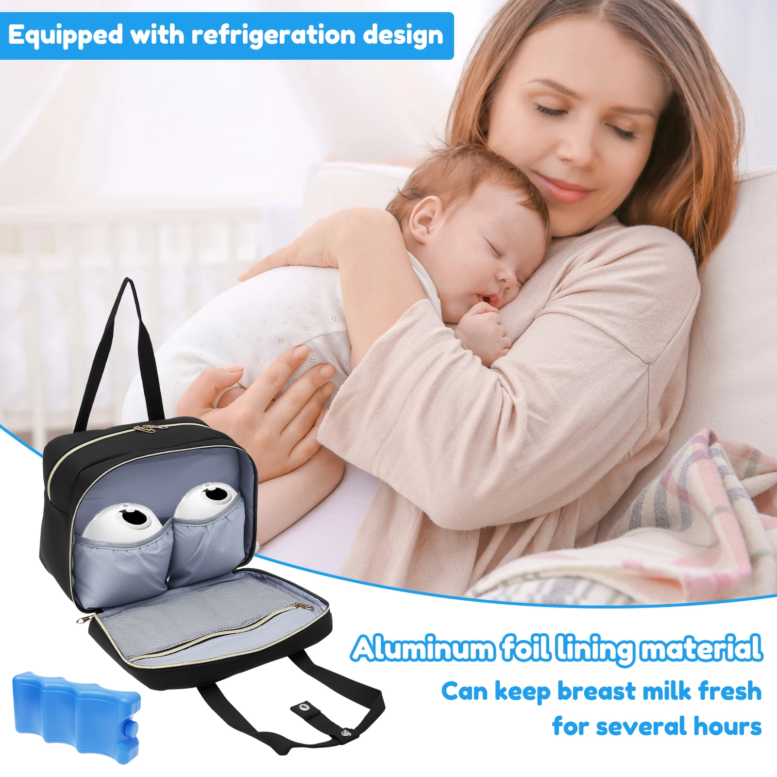 아이스팩과 방수 매트가 포함된 휴대용 모유 저장 가방, - Baby Food Zip Lock Bag 리뷰 및 가격