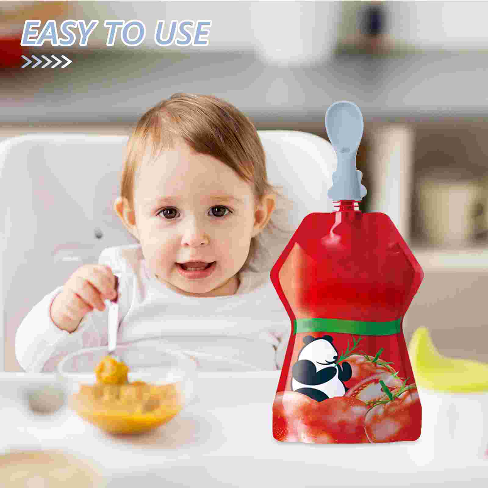 4 Pcs 아기 가방 숟가락 세트 식기 피더 실리콘 식 - Baby Food Variety Pack 리뷰 및 가격