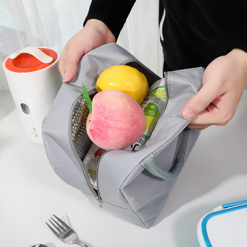 어린이 도시락 가방, 단색 보온 대용량 야외 휴대용 피 - Baby Food Zip Lock Bag 리뷰 및 가격