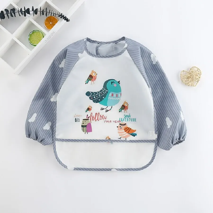 For1-3Year 아기 긴 소매 스카프 방수 유아 미 - Baby Food Apron 리뷰 및 가격