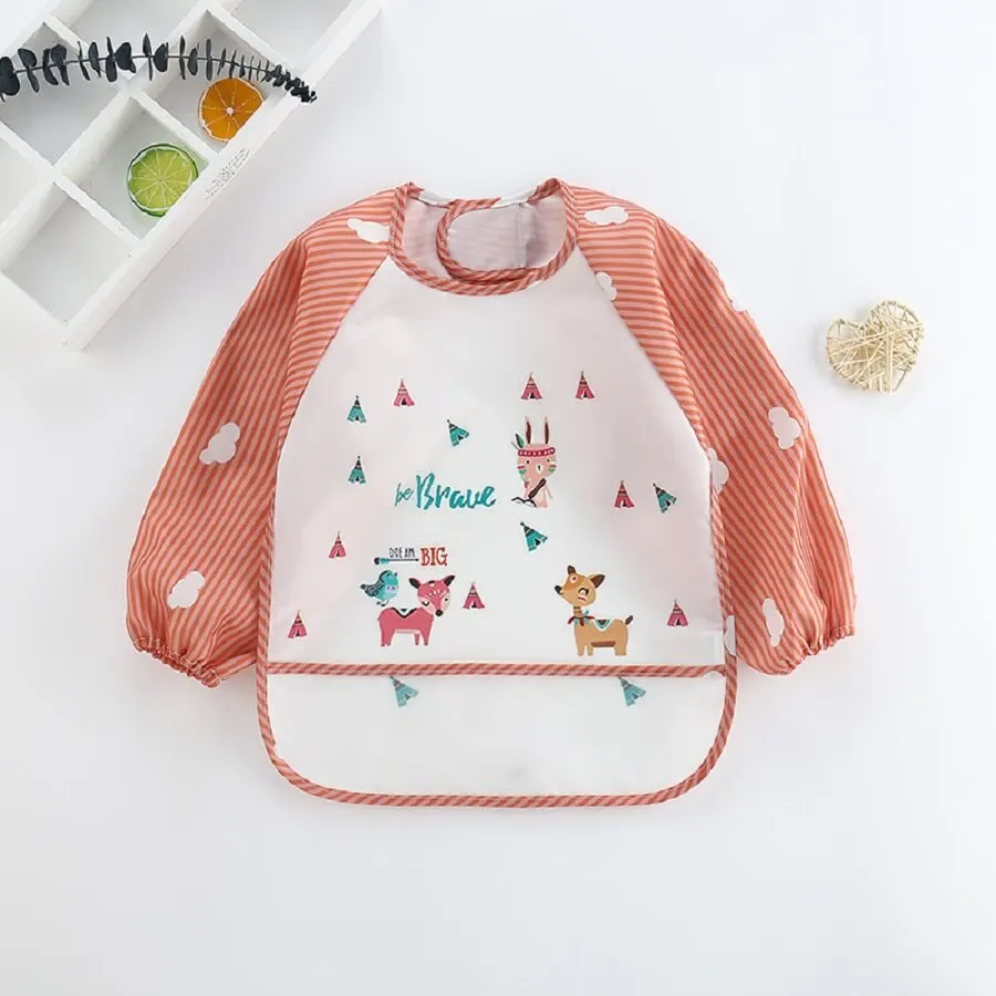 For1-3Year 아기 긴 소매 스카프 방수 유아 미 - Baby Food Apron 리뷰 및 가격