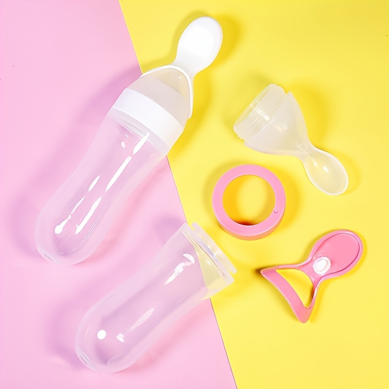 아기 수유용 실리콘 젖병과 스푼, 3온스 음식 디스펜싱 - Baby Food Jars 리뷰 및 가격