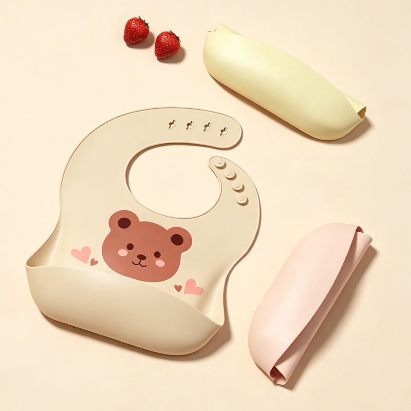 방수 아기 턱받이 부드러운 실리콘 스카프 귀여운 만화  - Baby Food Apron 리뷰 및 가격