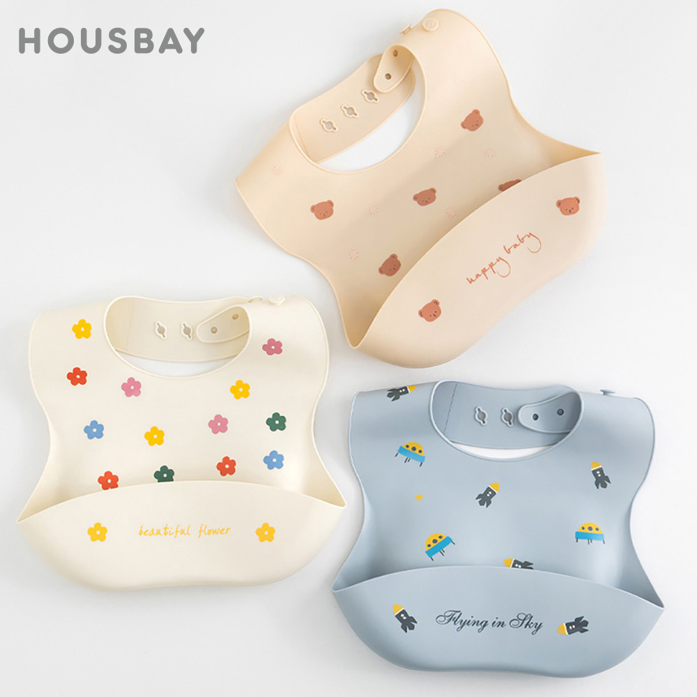 방수 소프트 실리콘 스카프 아기 턱받이, 로켓 프린트, - Baby Food Apron 리뷰 및 가격