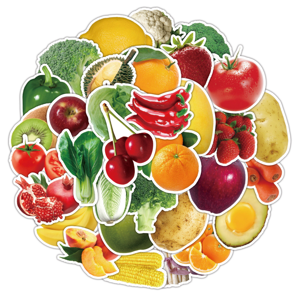 10/30/50PCS 녹색 음식 야채 과일 스티커 DI - Baby Food Fruits 리뷰 및 가격