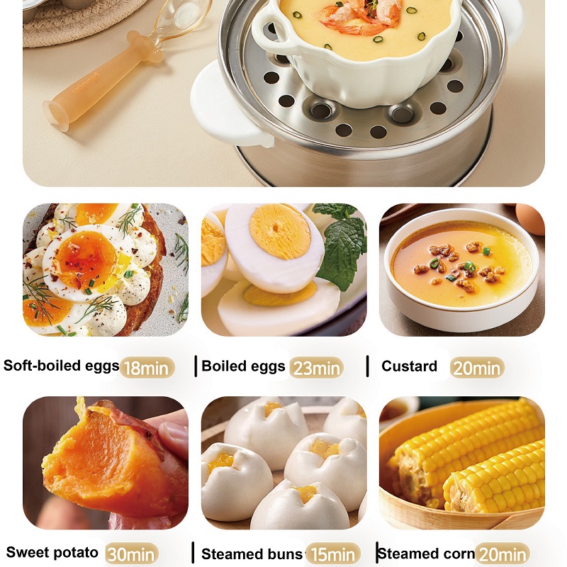 400W 다기능 계란찜기 기숙사 아침식사 기계 304  - Baby Food Steamer 리뷰 및 가격
