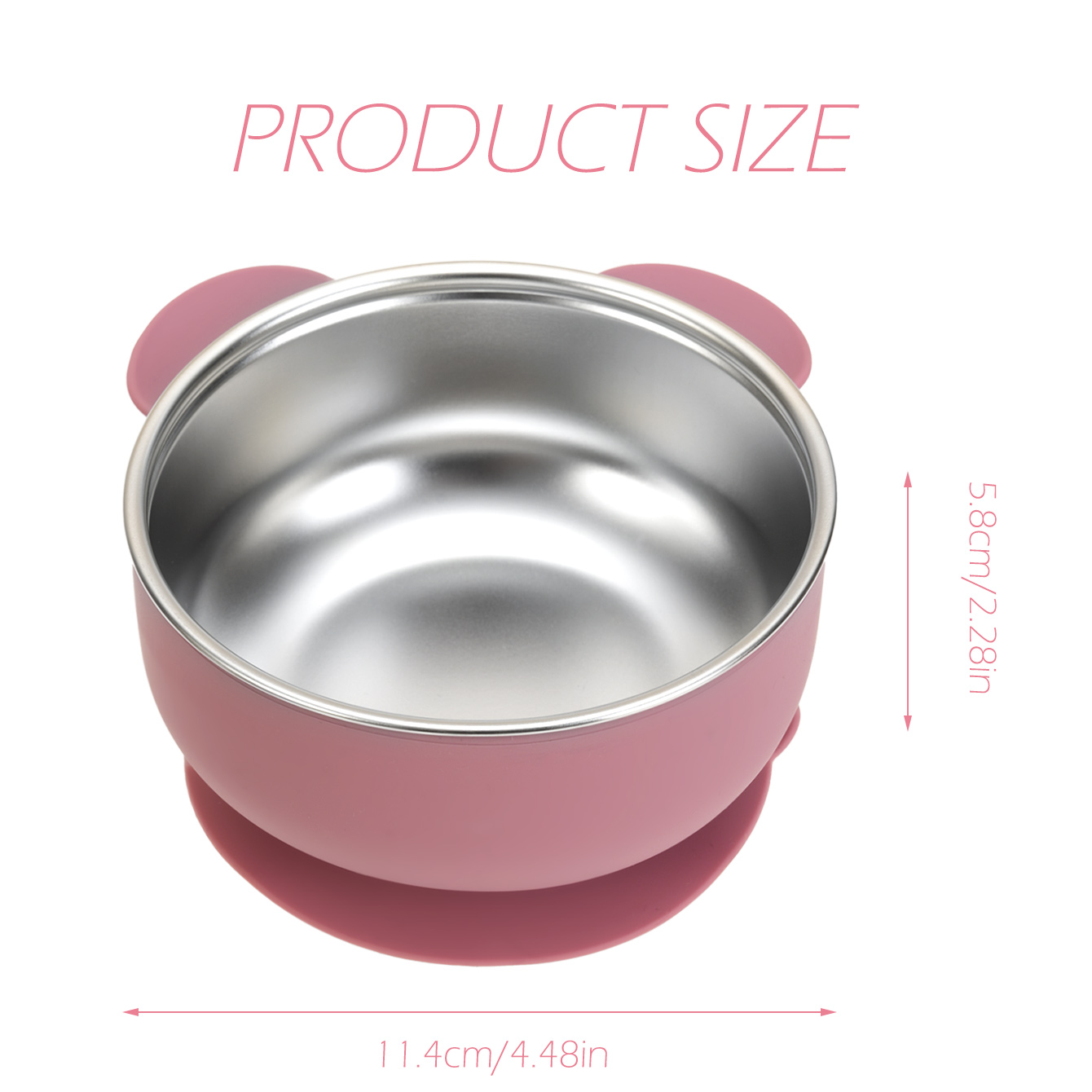 1PC 이동식 실리콘 스테인레스 스틸 베이비 그릇 유아 - Baby Food Weaning 리뷰 및 가격