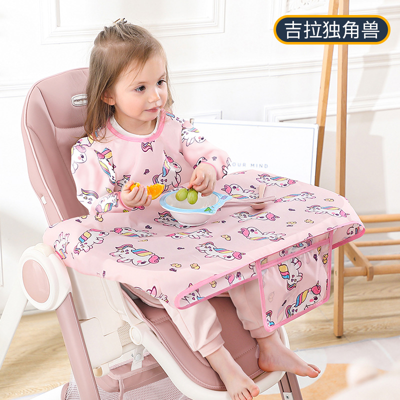 신생아 턱받이 테이블 커버 아기 식사 의자 가운, 방수 - Baby Food Apron 리뷰 및 가격