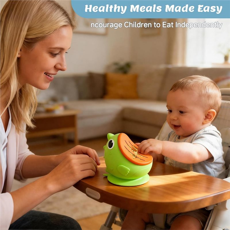 WOTT-실리콘 베이비 볼, 흡착 컵 베이스와 안전 뚜 - Baby Food Quality 리뷰 및 가격